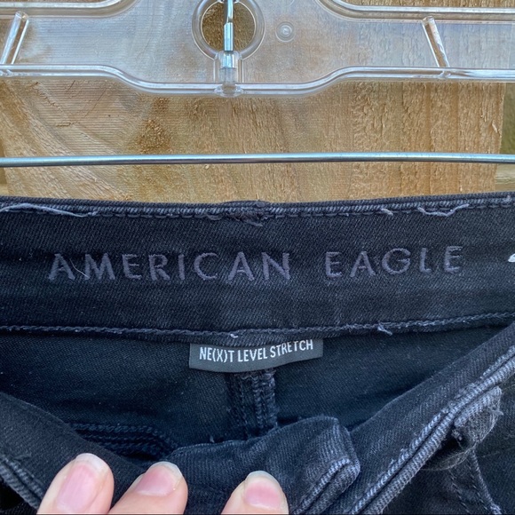 AEO American Eagle Black High Rise Jegging 4 - Picture 3 of 10